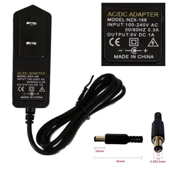 Adaptador a Corriente DC 5V 1A