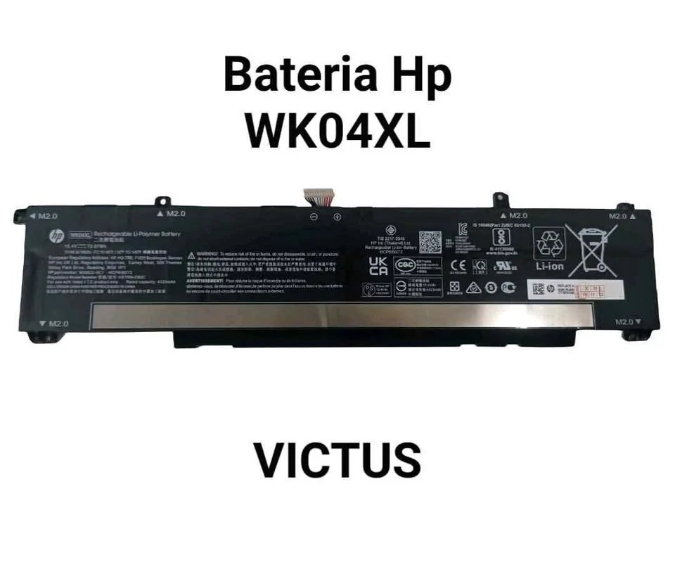 Batería HP VICTUS WK04XL 15.4V 70,07Wh 16-D, 16-E, OMEN 16-B nuevas, originales