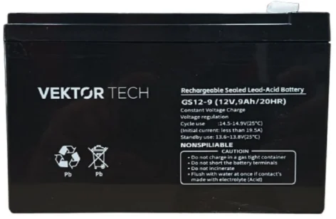 Bateria para UPS VektorTech 12V 9.0Ah