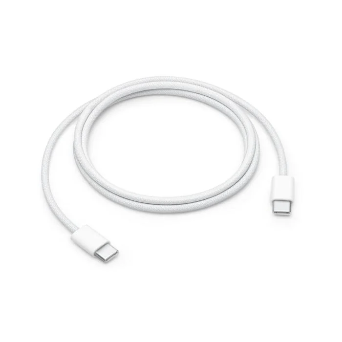 Cable de Carga USB-C Apple 60W 1m – Carga Rápida para iPhone, iPad y MacBook – Diseño Trenzado y Conectores USB-C