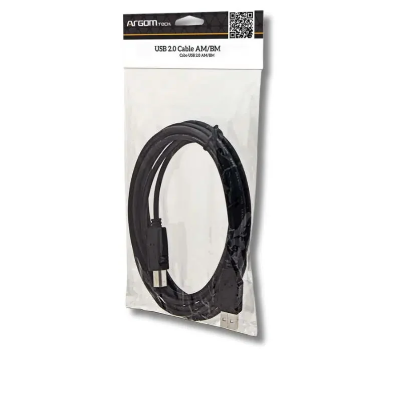 Cable USB A/B para impresora Argom