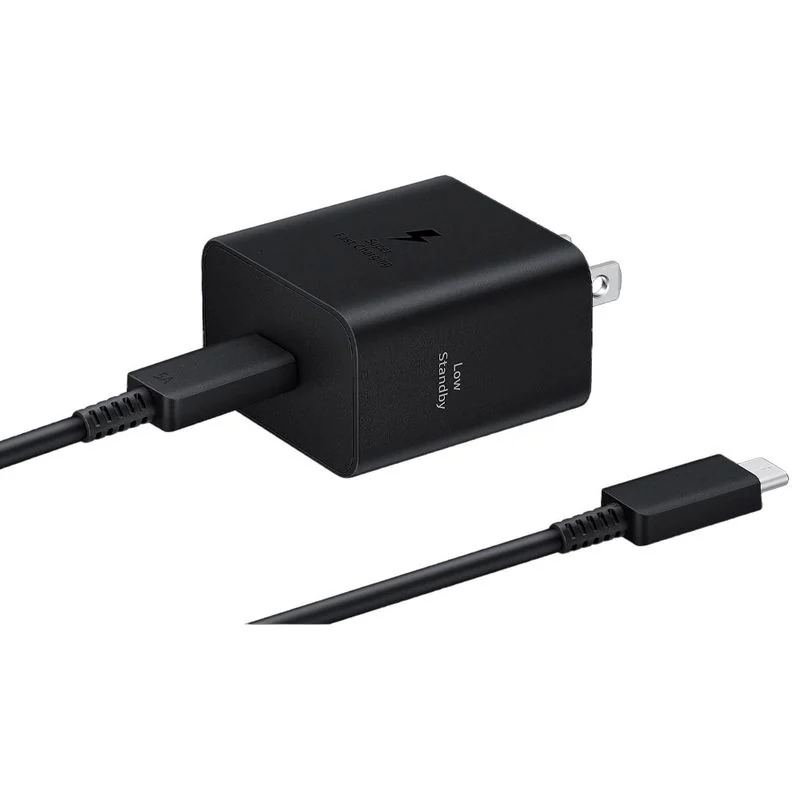 Cargador De Pared Samsung 45W USB-C, Con Cable De 1.8m, Color Negro