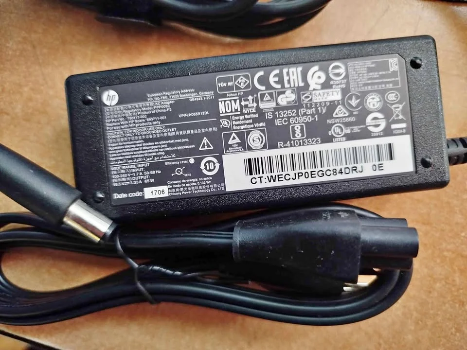 CARGADOR HP 65 WATTS dv4 dv6 cq40 cq42 cq56