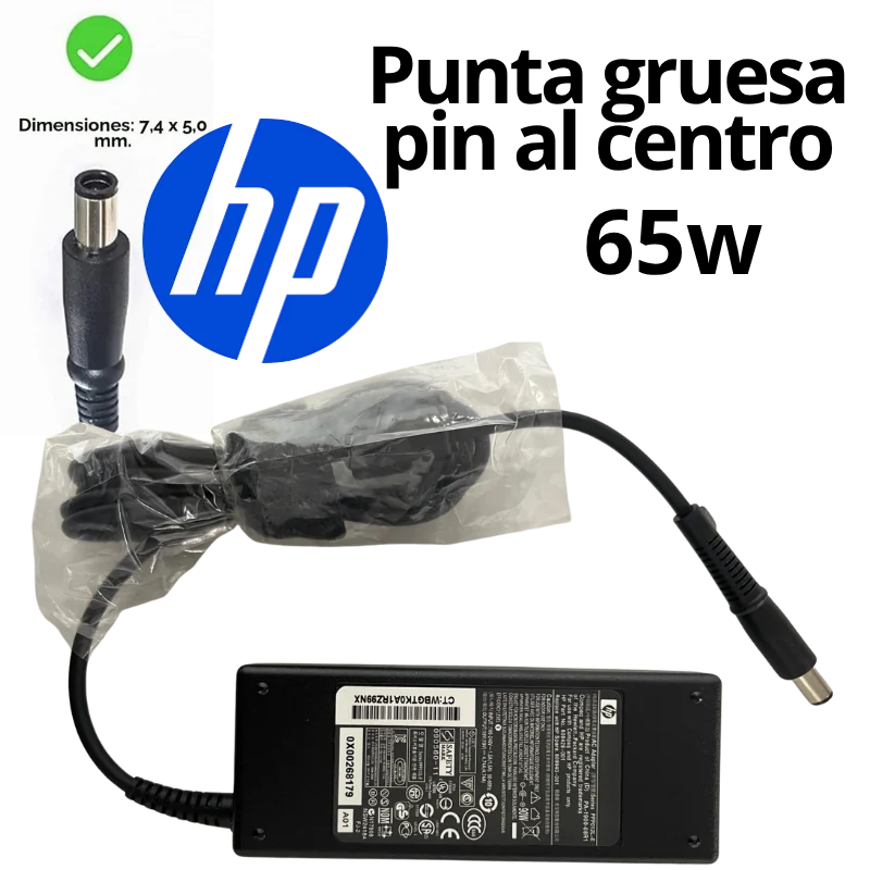 Cargador Para Notebook Compaq Hp 18.5v 3.5a Pin Grueso