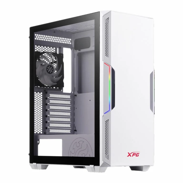 CASE GAMING RGB XPG 2 VENTILADORES DE 120MM BLANCO STARKERAIR-WHCWW