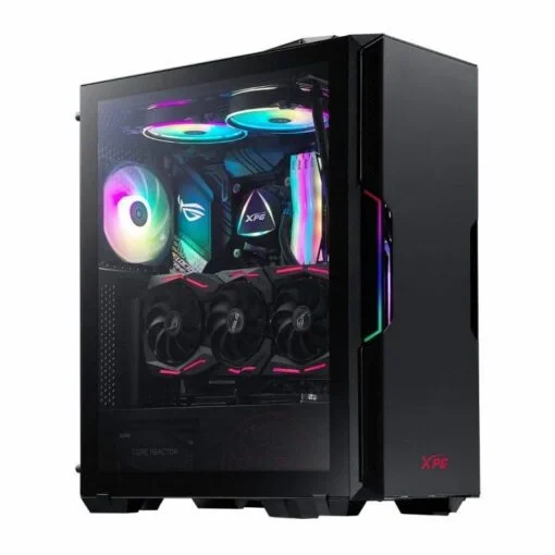 CASE GAMING RGB XPG 2 VENTILADORES DE 120MM NEGRO STARKERAIR-BKCWW