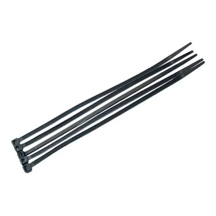 CINCHOS NEGROS DE 8 PULG BOLSA DE 100 UNIDADES