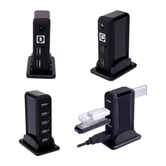 Concentrador USB 2.0 de 7 puertos con alimentación