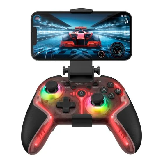 Control inalámbrico para videojuegos, compatible con Android*, iOS*, Nintendo Switch*, PS4*, PC y Smart TV WEB Steren GAM-200.