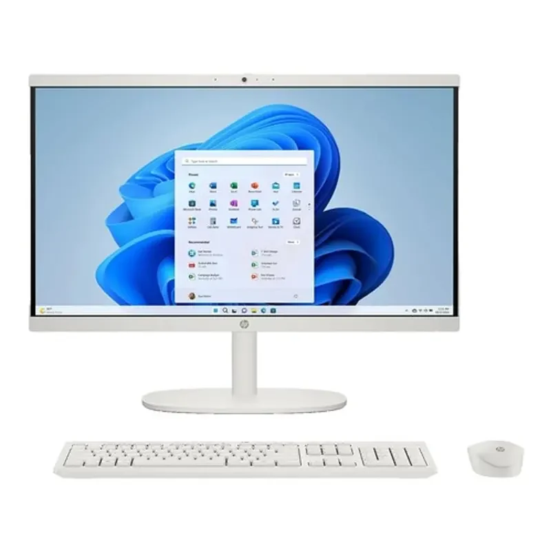 HP, All-in-One, Intel N200, 8GB RAM, 128GB SSD, 21.45″ FHD,1GHz Intel UHD, W11 Home, White, US