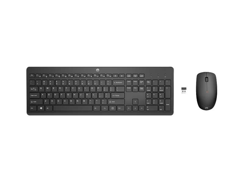 HP - Conjunto de teclado y ratón inalámbricos - Negro