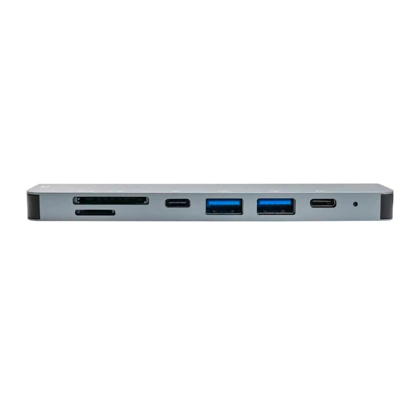 Hub Unno Tekno 7 Puertos HB1107GY USB-C Gris