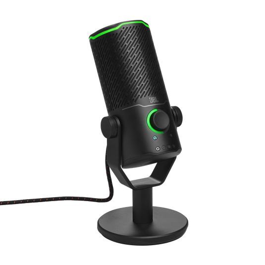 Micrófono JBL Quantum Stream Studio con cable USB, color negro.