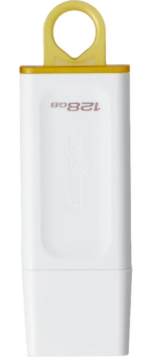 Kingston - Memoria USB - 128 GB - USB 3.0 - Plástico blanco-amarillo