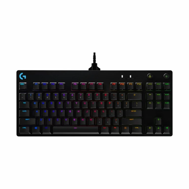 Logitech G Pro Mechanical Gaming Keyboard - Teclado - retroiluminación - USB - interruptor: GX Blue Clicky - negro