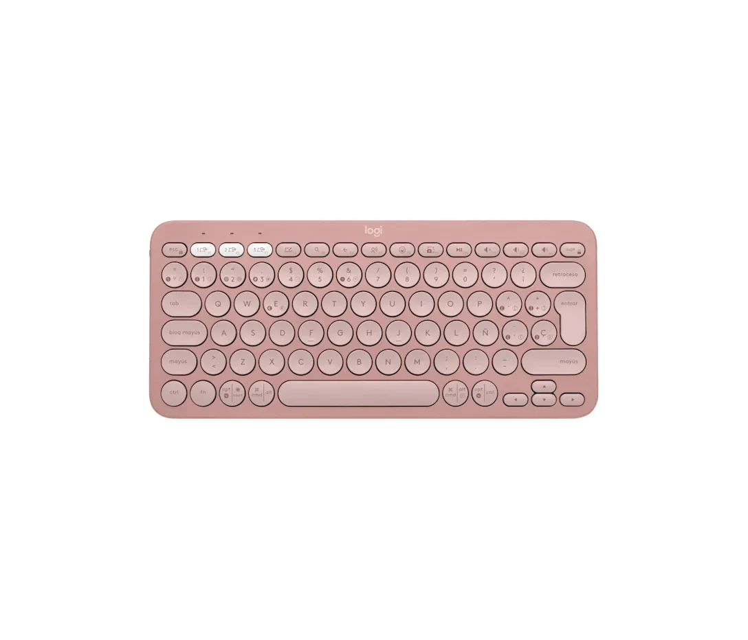 Logitech - Teclado - Inalámbrico - Rosa - Con Bluetooth