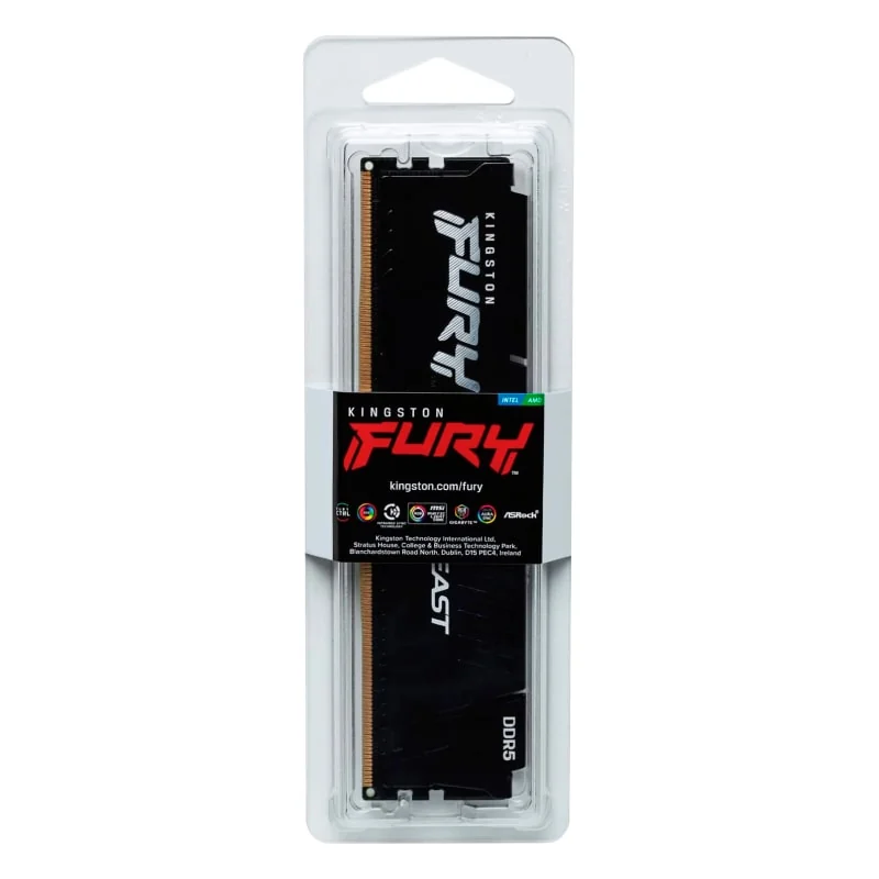 Memoria RAM DDR5 DIMM 16GB Kingston Fury Beast Disipador 5200MHz CL40