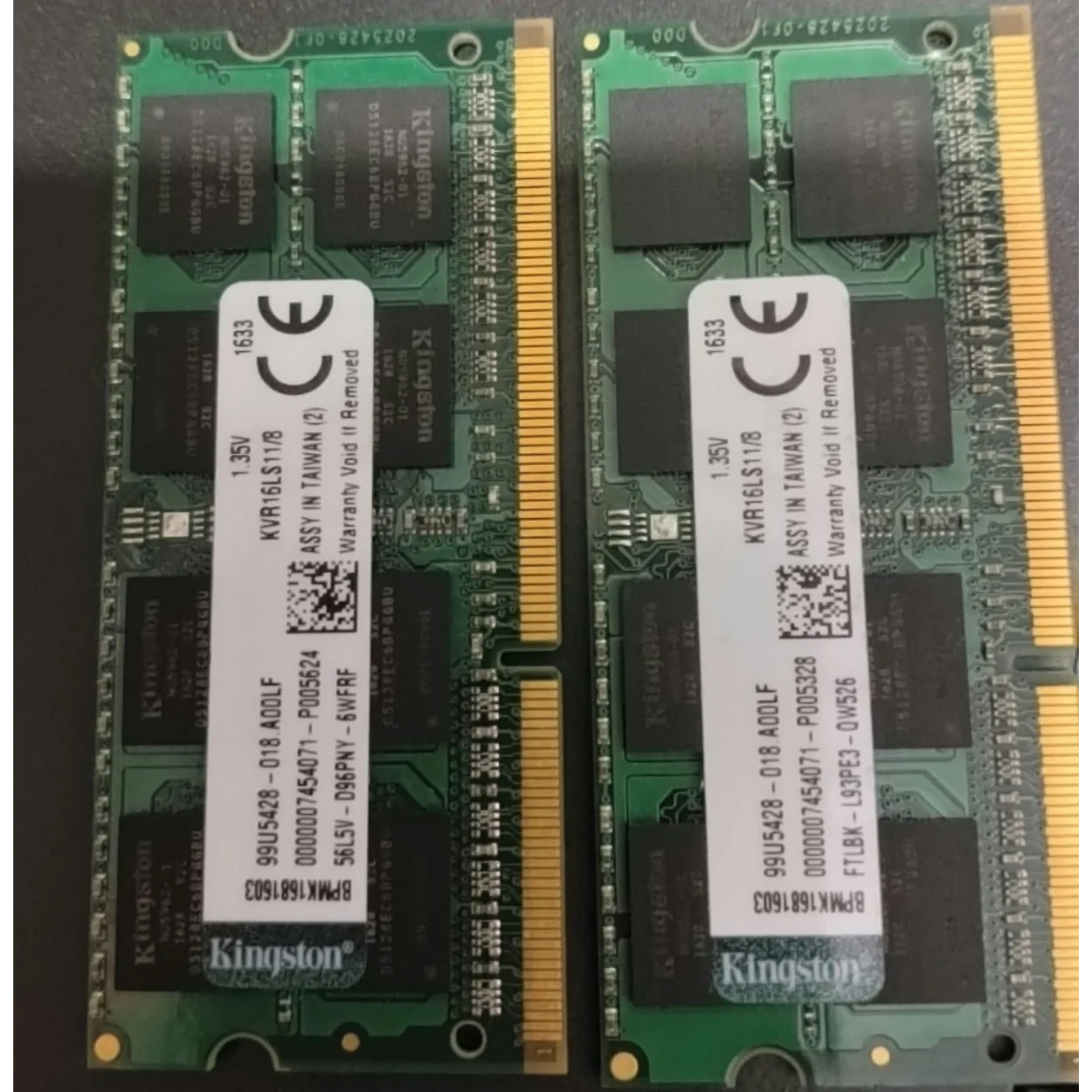 Memoria Ram 8GB 1600 / 12800s DDR3L SODIMM para laptops Capacidad 8 GB Velocidad 1600 MHz (PC3L-12800). Voltaje: 1.35V (bajo voltaje). Pines: 204 pines.
