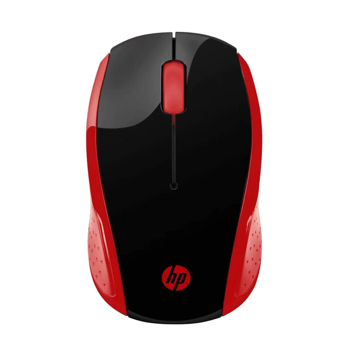 MOUSE INALAMBRICO HP 200 USB COLOR GRIS CON ROJO