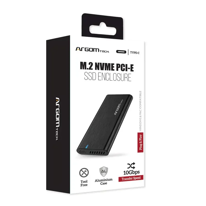 Enclosure para Unidad de Estado Solido NVME PCIe M.2 ARGOM ARG-AC-103