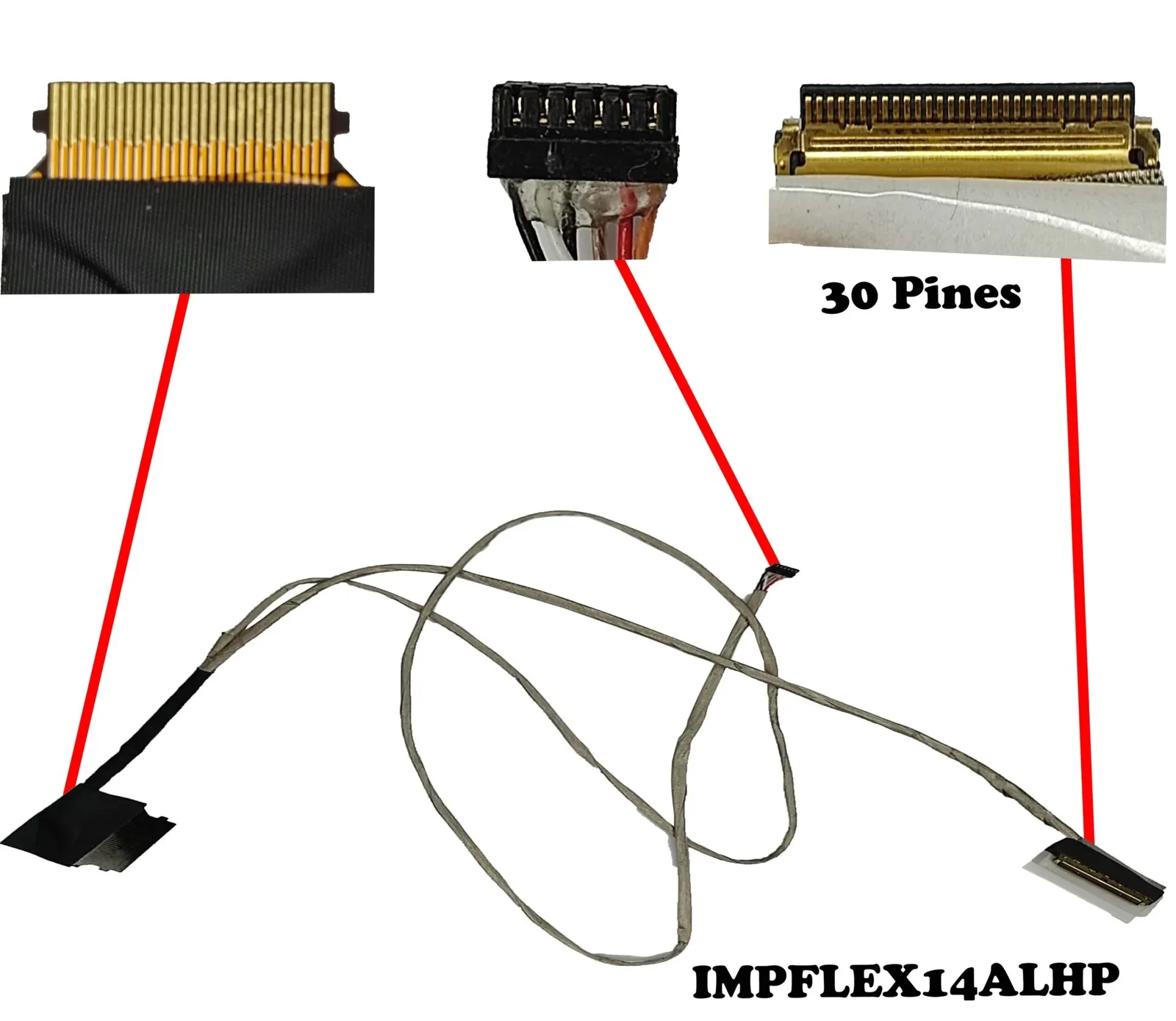 Cable Flex HP 14-AL, 14-AV NO TOUCH de 30 pines DD0G31LC001