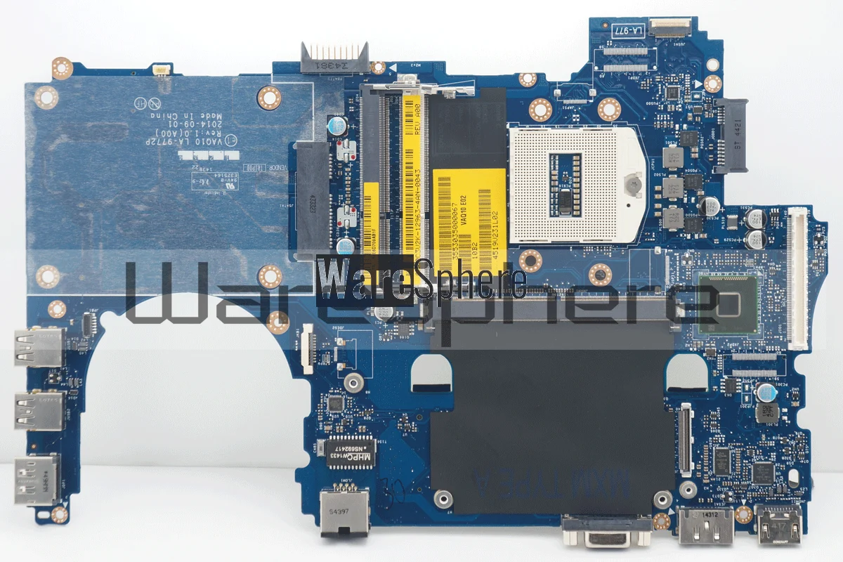 Motherboard DELL Presicion M4800 series NUEVO, CN-0NVPKG, LA-9771P REV: 1 VAQ10 07F, Socket INTEL PGA947 G3