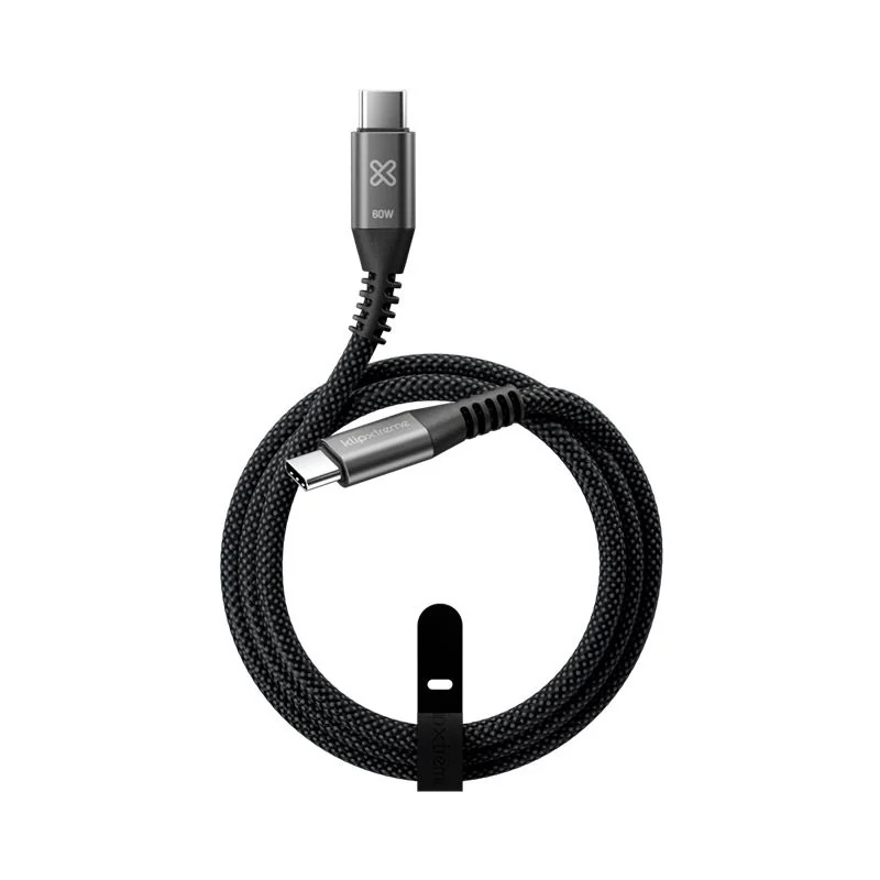 Cable USB-C a USB-C Klip Xtreme KAC-250-3FT 1 Metro Negro