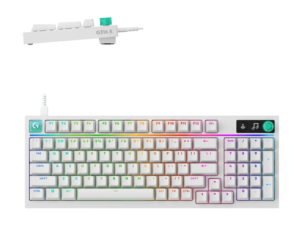 Logitech - Teclado - Gamer G316 X 98 Blanco Inglés