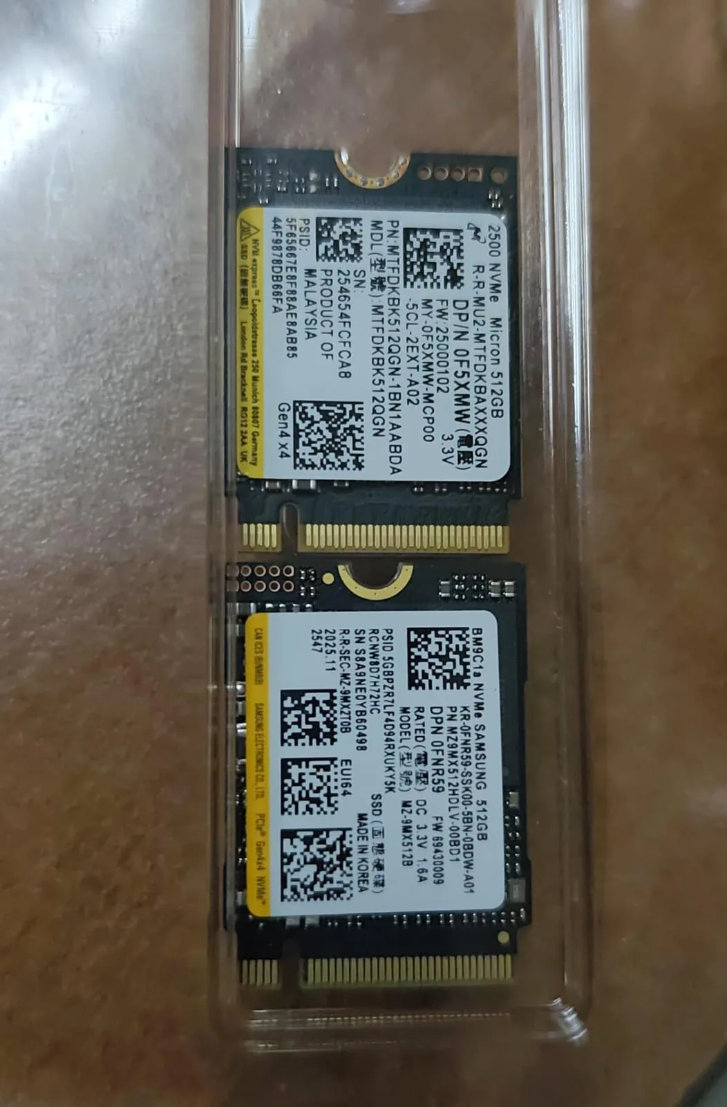 Micron 2500 SSD 512GB NVMe M.2 PCIe Gen4 x4 – MTFDKBA512QGN