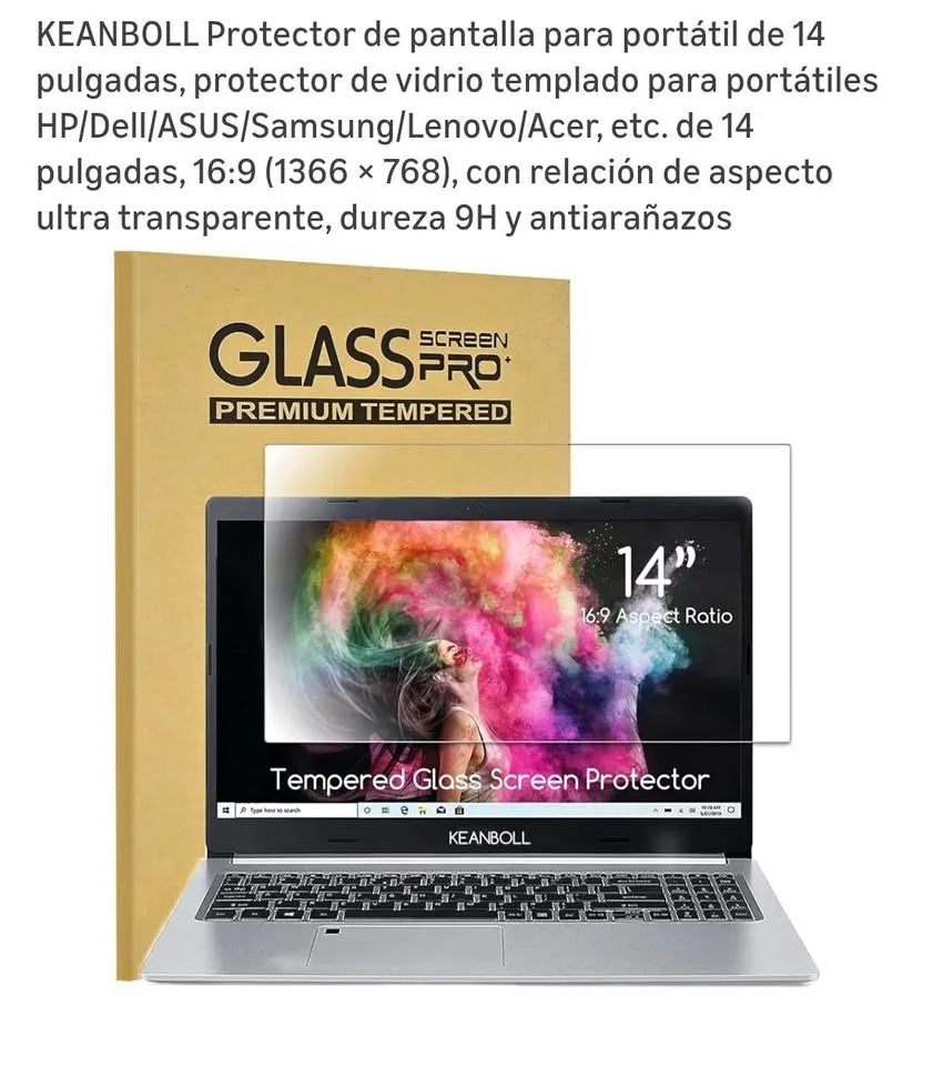 Protector de pantalla para laptop de 14 pulgadas. CP.115