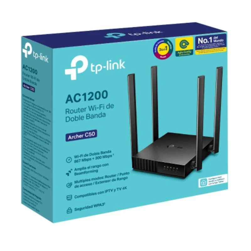 Router TP-Link Archer C64 AC1200 Doble Banda 4 antenas 867mbps