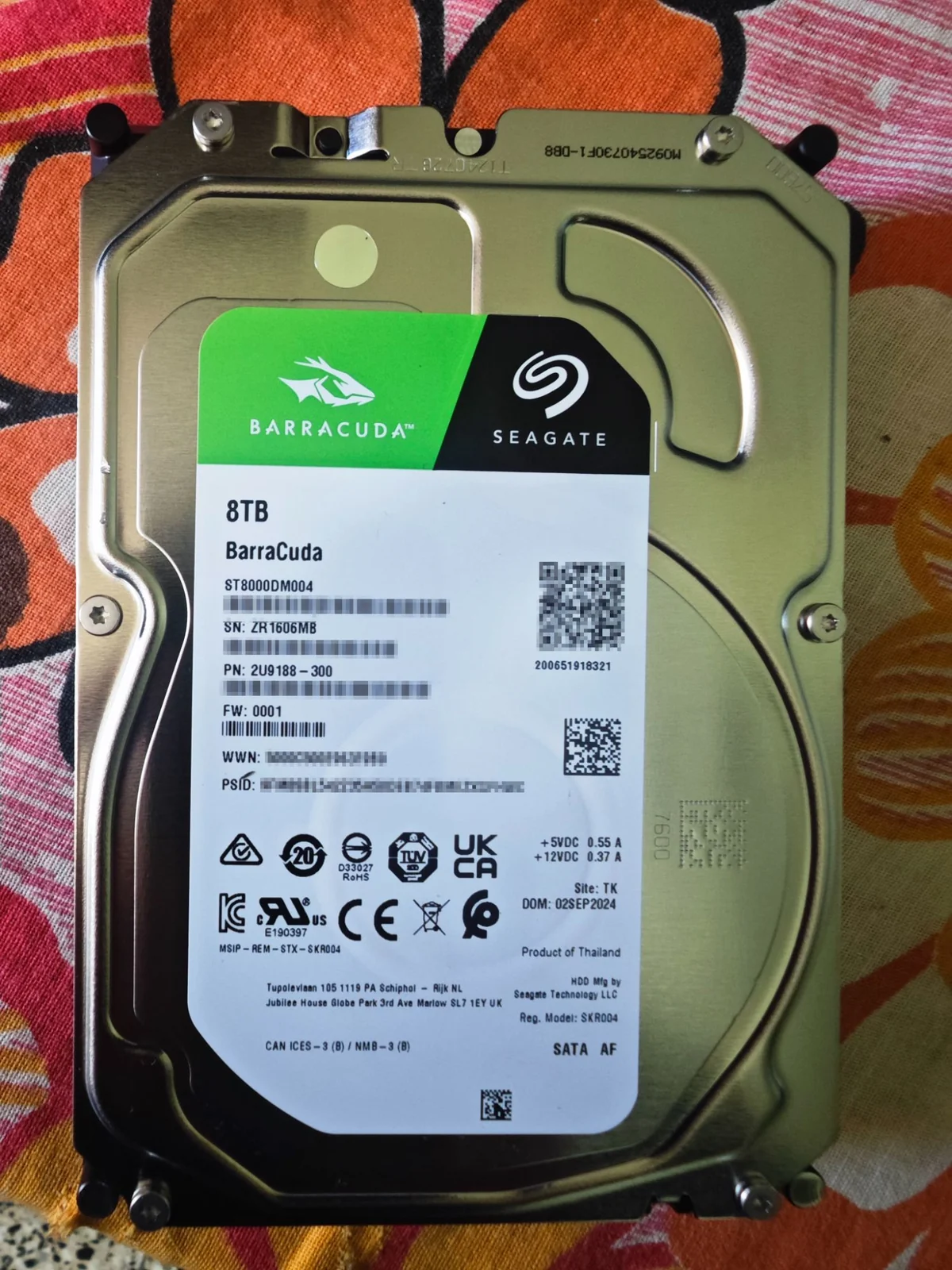 Seagate, Disco Duro, BarraCuda, 8TB, Sata, 3.5″