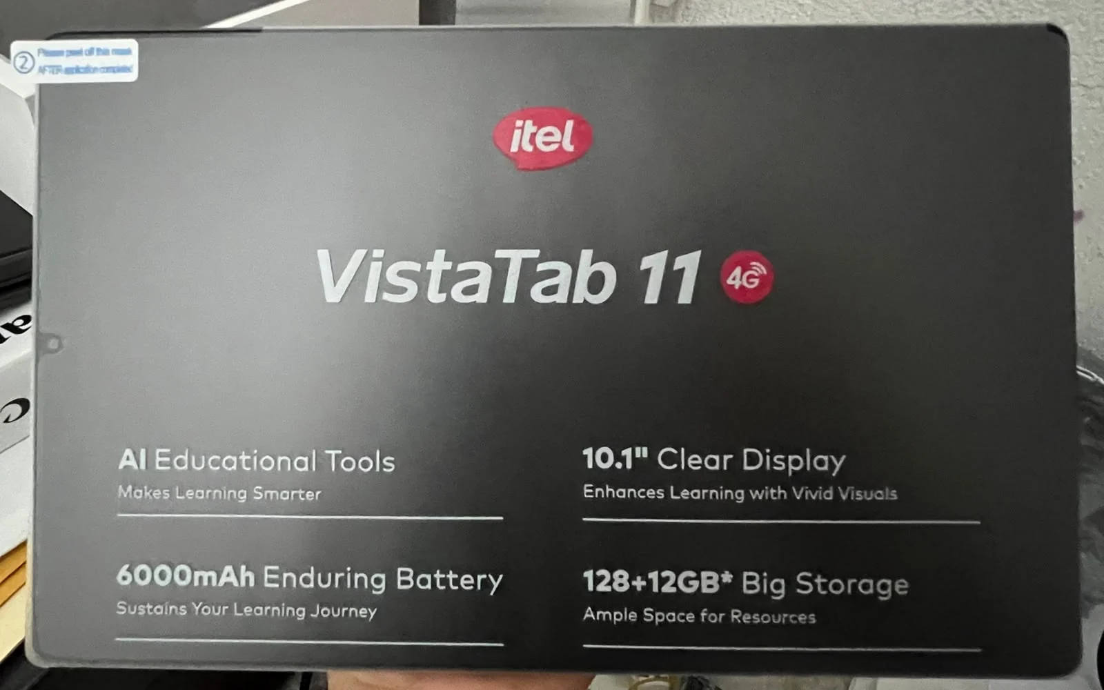 Tablet iTel VistaTab 11 - 10.1" HD, 12GB RAM (4+8) / 128GB ROM, Batería 6000mAh