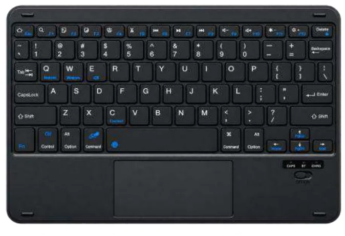 TECLADO BLUETOOTH CON TOUCHPAD 10 PULGADAS