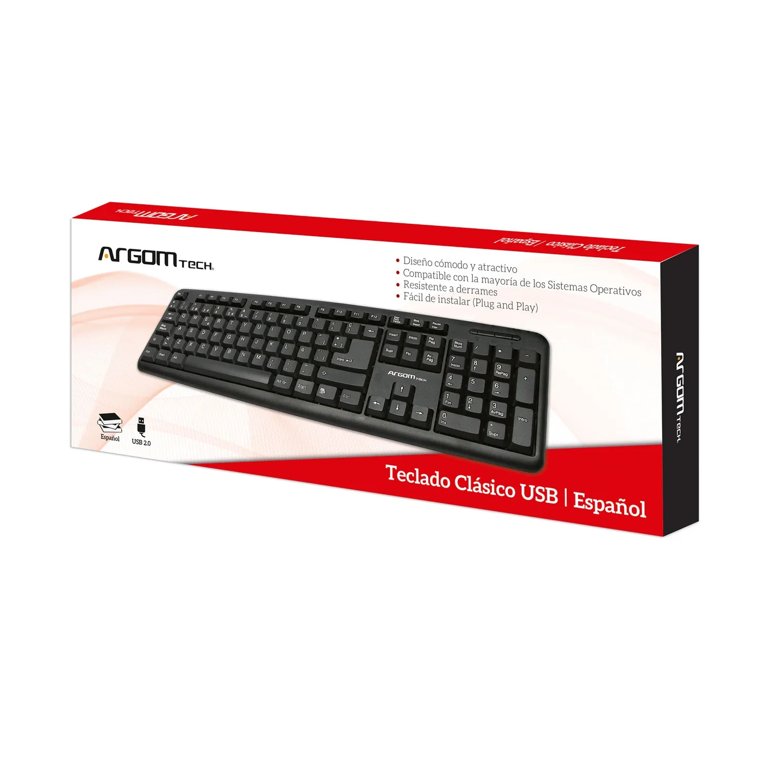 Teclado clásico español USB