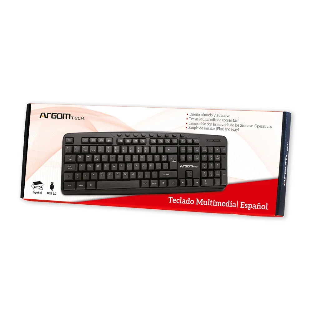 Teclado multimedia español USB ARG-KB-7807