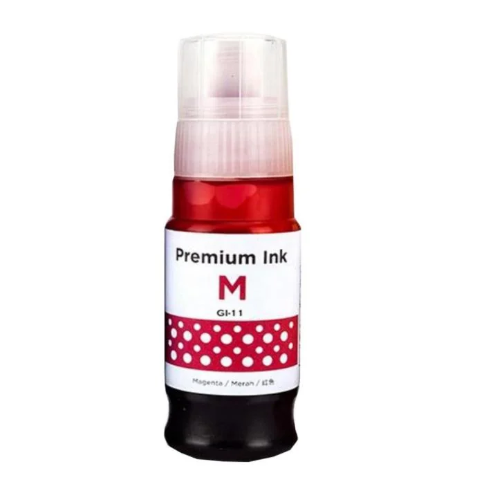 Tinta para Canon GI-11 70ml – Colores Intensos, Secado Rápido y Alto Rendimiento para Impresoras de Tanque - Magenta