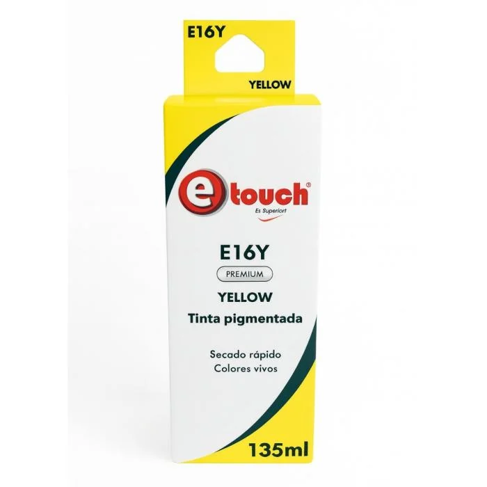Tinta Pigmentada para Canon GI-16 135ml – Alta Durabilidad, Secado Rápido y Máxima Definición de Impresión - Amarillo