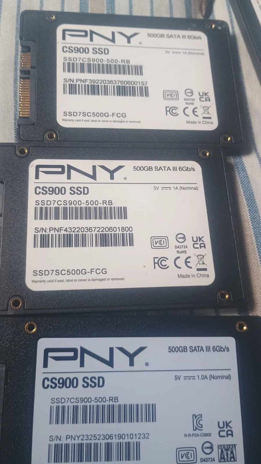 unidades de SSD PNY CS900 de 500GB (SATA III) - Segunda mano