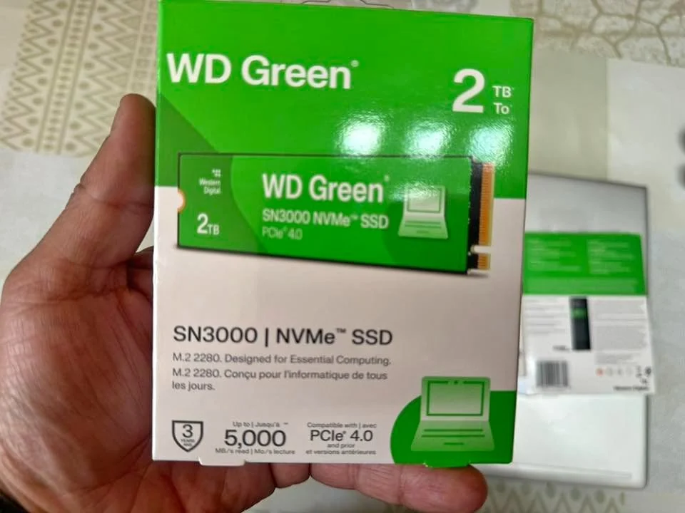 Western Digital 2TB WD Green SN3000 NVMe Internal SSD - Solid State Drive - Gen4 PCIe, M.2 2280, Up to 5,000 MB/s - WDS200T4G0E