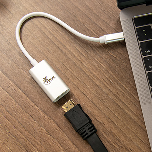 ADAPTADOR CON CONECTOR USB TIPO-C MACHO A HDMI HEMBRA XTECH XTC-540