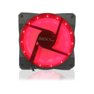 Ventilador LED Rojo Para Case Gamer, Brocs