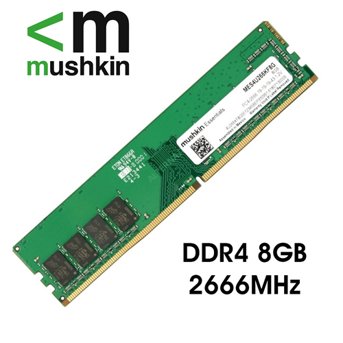 Memoria RAM DDR4 Marca Mushkin de 8GB para Desktop de 2666Mhz