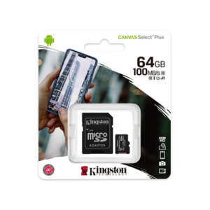 MicroSD de 64GB Kingston Canvas Select Plus