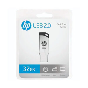 MEMORIA USB 32GB HP FLASH DRIVE V236W ACERO
