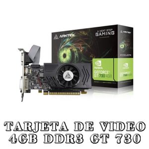 Tarjeta de Vídeo 4GB DDR3 Arktek GeForce GT 730 VGA DVI-D HDMI PCIe 2.0