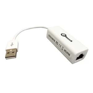 Adaptador de USB a cable de red RJ45 (Ethernet 10/100 Mbps), para que puedas conectar tu PC o laptop fácil y rápido a cualquier red, sin instalaciones complicadas. Se adapta prácticamente a cualquier computadora PC.