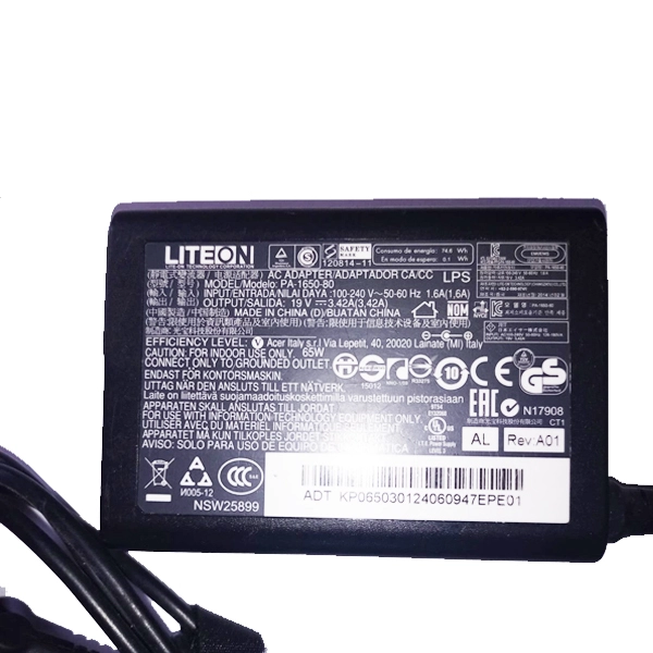 Liteon Acer PA-1650-80 Rev A02 19V 3.42A Blanco Portátil Adaptador de CA-Original OEM