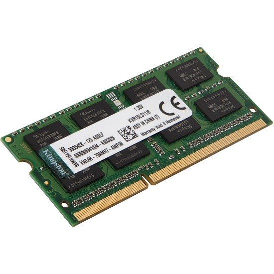 Memoria RAM DDR3L Marca Kingston de 8GB para Laptop de 1600Mhz