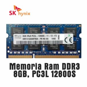 Hynix HMT41GS6BFR8A 8GB 2Rx8 DDR3 SO-DIMM PC3-12800 1600MHz 204-Pin no ECC sin búfer CL11 1.35V Módulo de memoria para portátil HMT41GS6BFR8A-PB